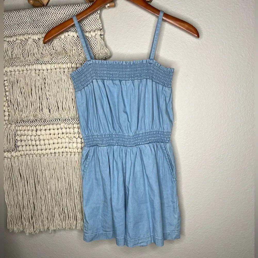 GAP blue denim romper